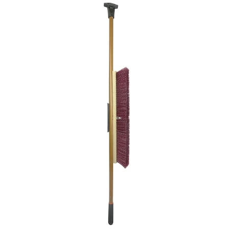 Weiler 24" Pro-Flex Maroon Polypropylene Sweep with 60" Hardwood Handle 44604